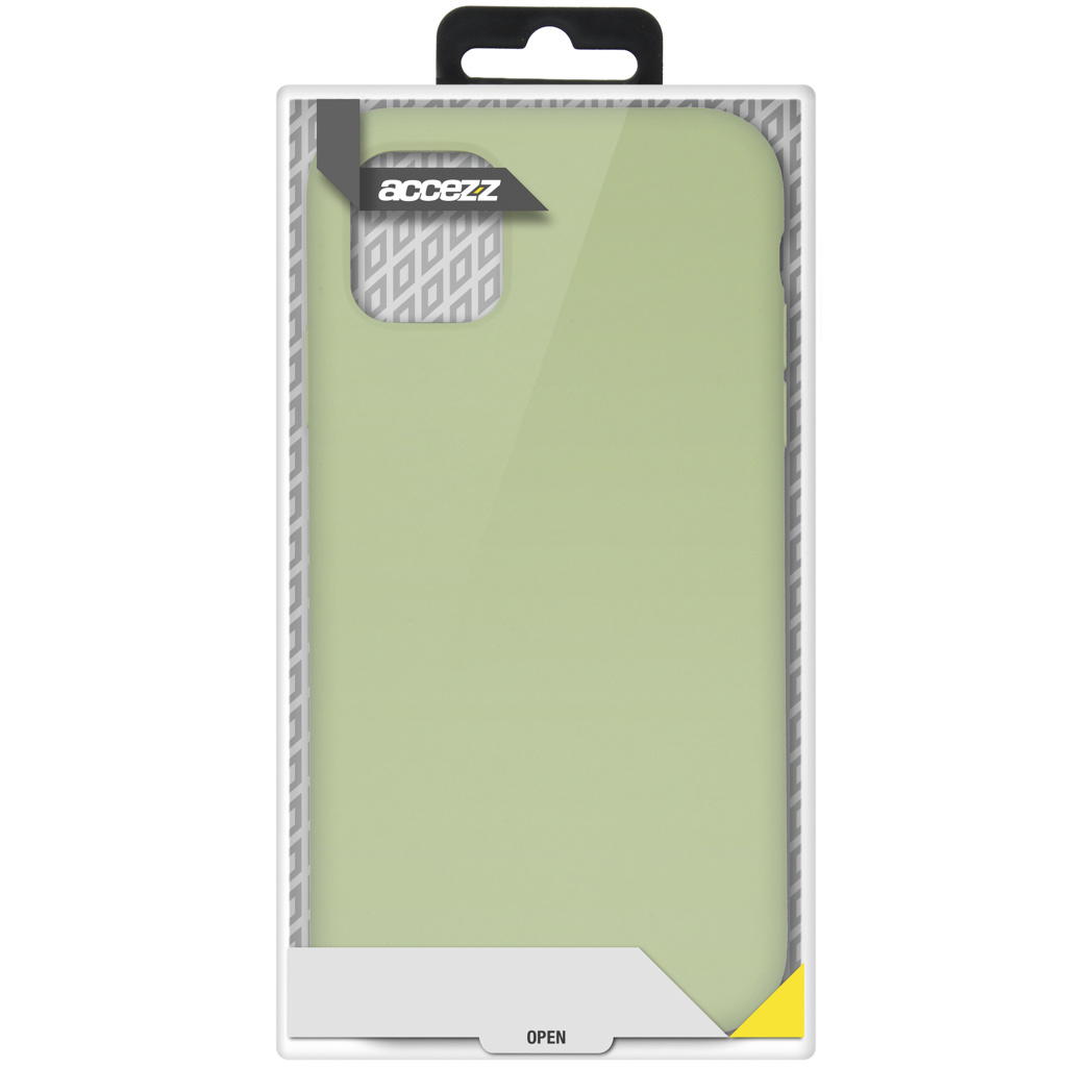 Accezz Liquid Silicone Backcover Samsung Galaxy S21 Plus - Groen - Afbeelding 4