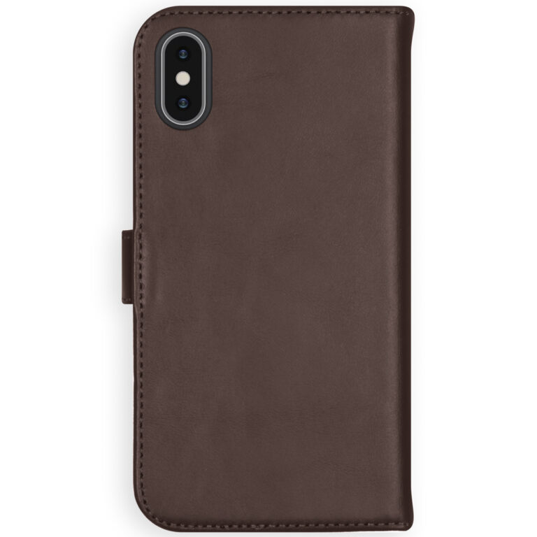Selencia Echt Lederen Bookcase Apple iPhone Xs - Bruin - Afbeelding 3