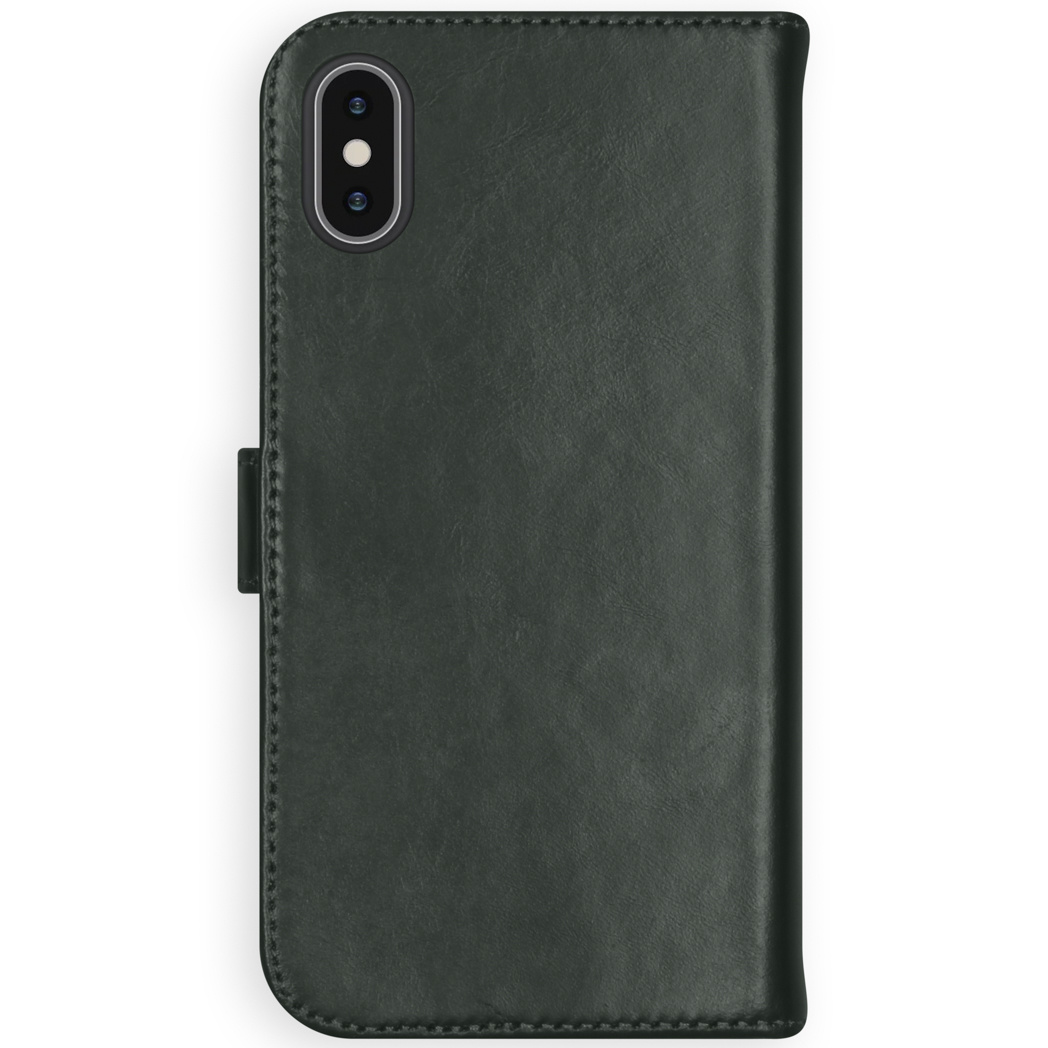 Selencia Echt Leren Bookcase Apple iPhone X / Xs - Groen - Afbeelding 3