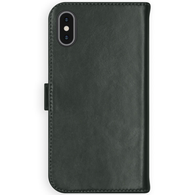 Selencia Echt Lederen Bookcase Apple iPhone Xs - Groen - Afbeelding 3
