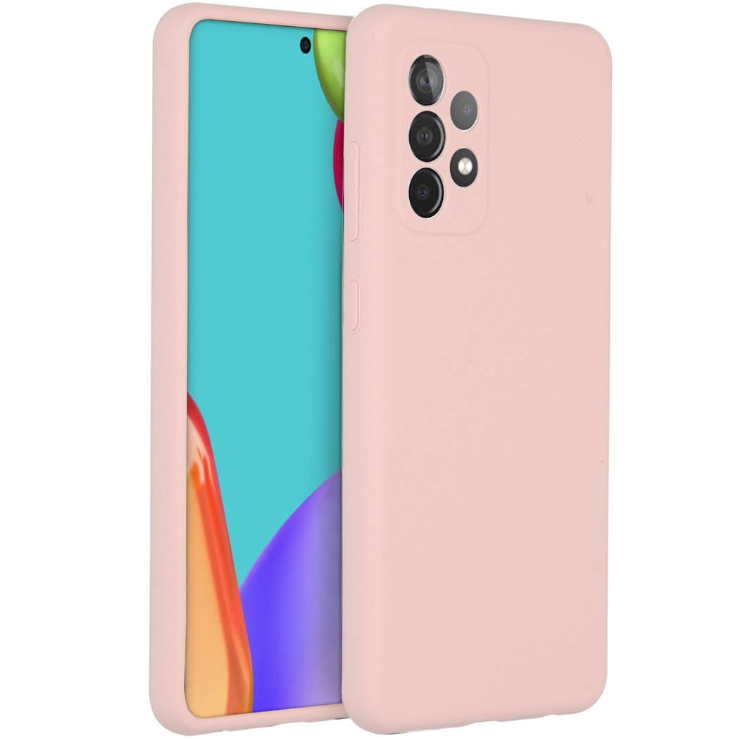 Accezz Liquid Silicone Backcover Samsung Galaxy A52(s) (5G/4G) – Roze