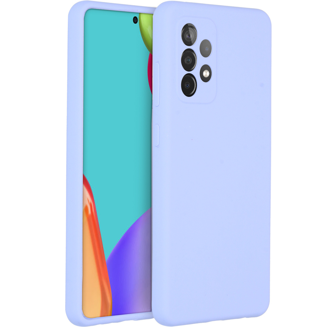 Accezz Liquid Silicone Backcover Samsung Galaxy A52(s) (5G/4G) – Paars
