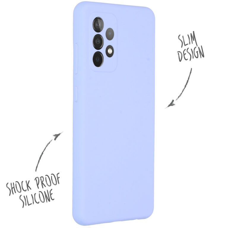Accezz Liquid Silicone Backcover Samsung Galaxy A52(s) (5G/4G) - Paars - Afbeelding 2