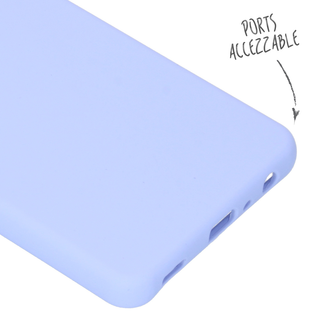 Accezz Liquid Silicone Backcover Samsung Galaxy A52(s) (5G/4G) - Paars - Afbeelding 3