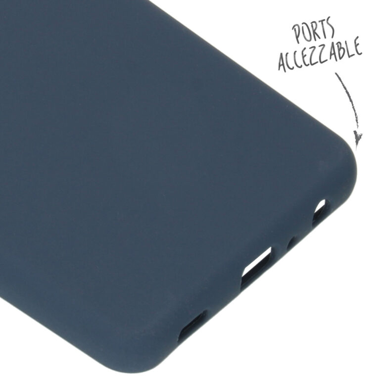 Accezz Liquid Silicone Backcover Samsung Galaxy A72 - Donkerblauw - Afbeelding 3