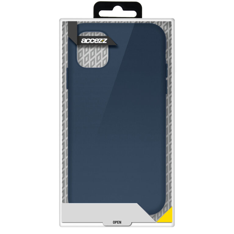 Accezz Liquid Silicone Backcover Samsung Galaxy A72 - Donkerblauw - Afbeelding 4