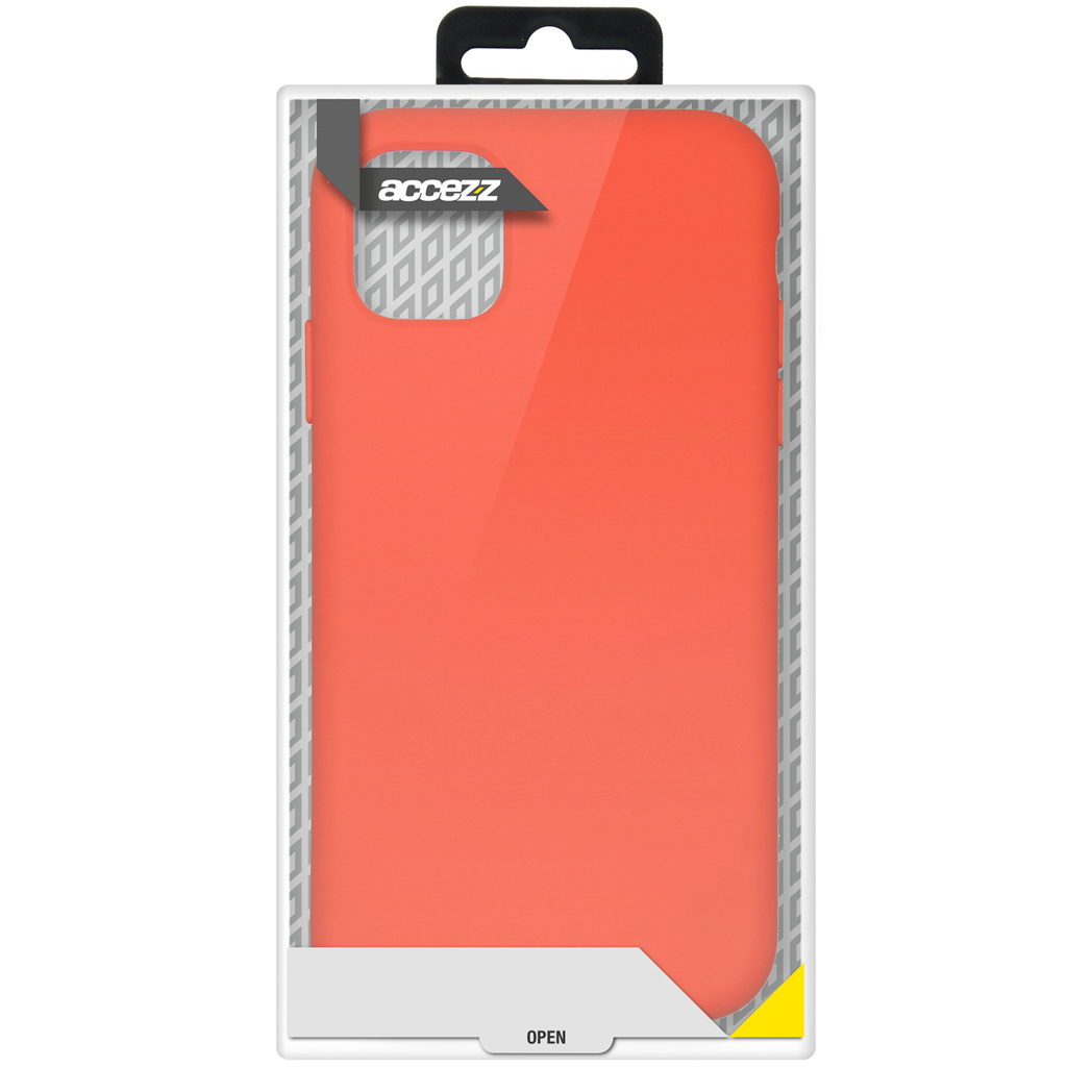 Accezz Liquid Silicone Backcover Samsung Galaxy A72 - Rood - Afbeelding 4