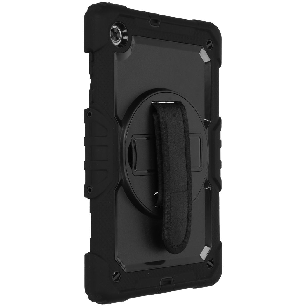 Extreme Backcover met strap Lenovo Tab M10 FHD Plus - Zwart - Afbeelding 2