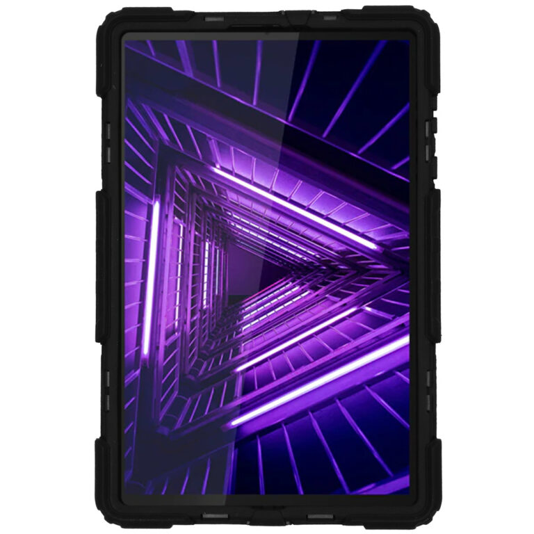 Extreme Backcover met strap Lenovo Tab M10 FHD Plus - Zwart - Afbeelding 3