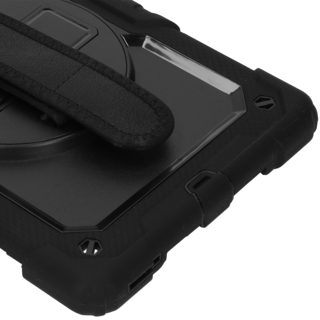 Extreme Backcover met strap Lenovo Tab M10 FHD Plus - Zwart - Afbeelding 4