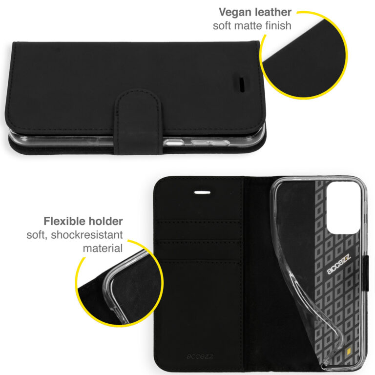 Accezz Wallet Softcase Bookcase Xiaomi Mi 11i  - Zwart - Afbeelding 4