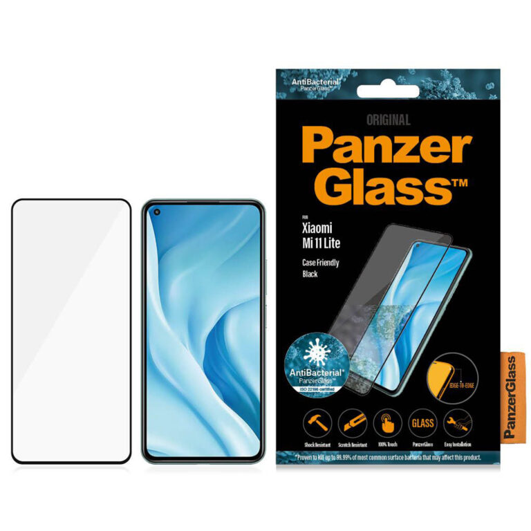 PanzerGlass Anti-Bacterial CF Screenprotector Xiaomi Mi 11 Lite (5G/4G) / 11 Lite 5G NE - Afbeelding 4