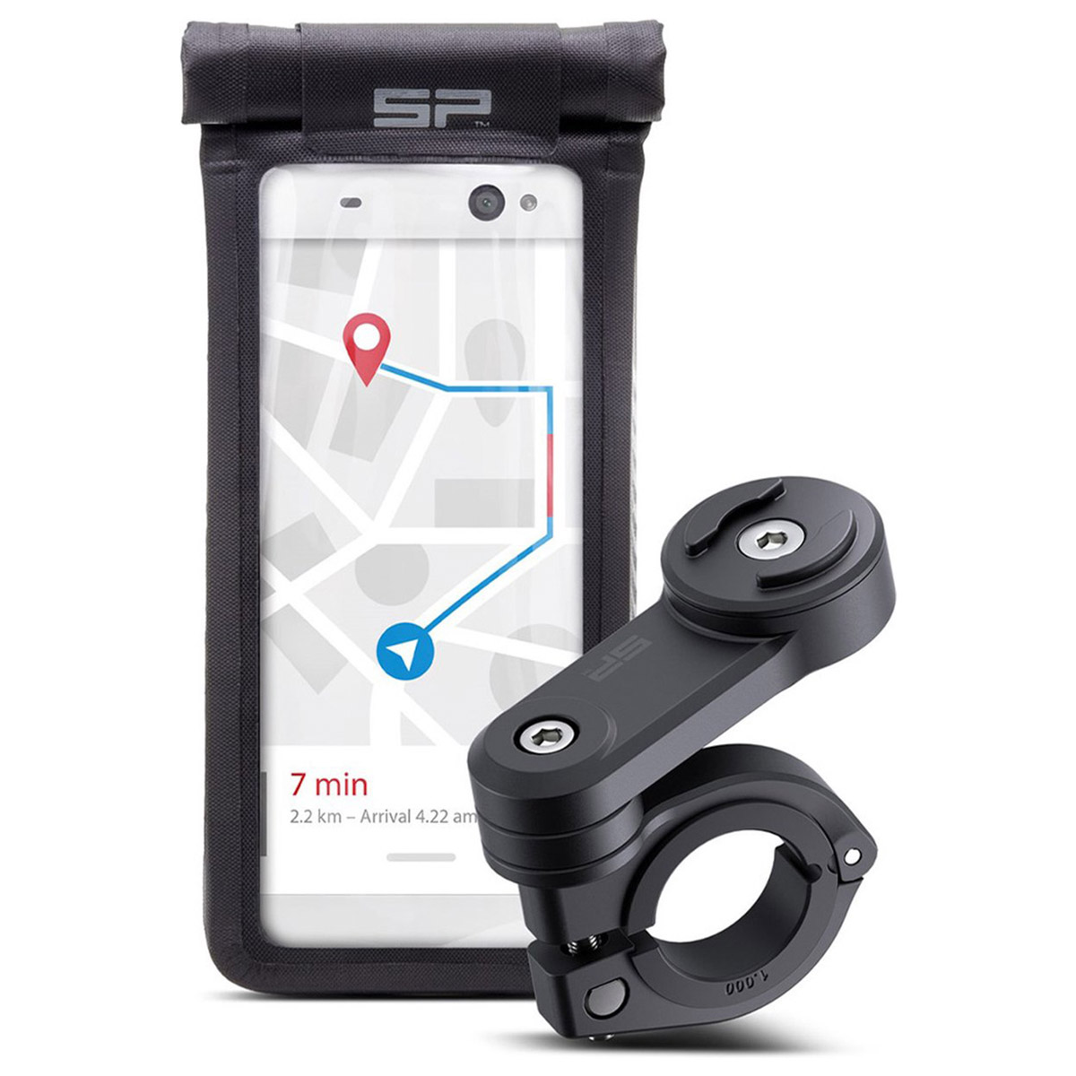 SP Connect Moto Bundle LT – Mount en Universal Case SPC+ – Motor(fiets) – Spatwaterdicht – Universeel – Zwart