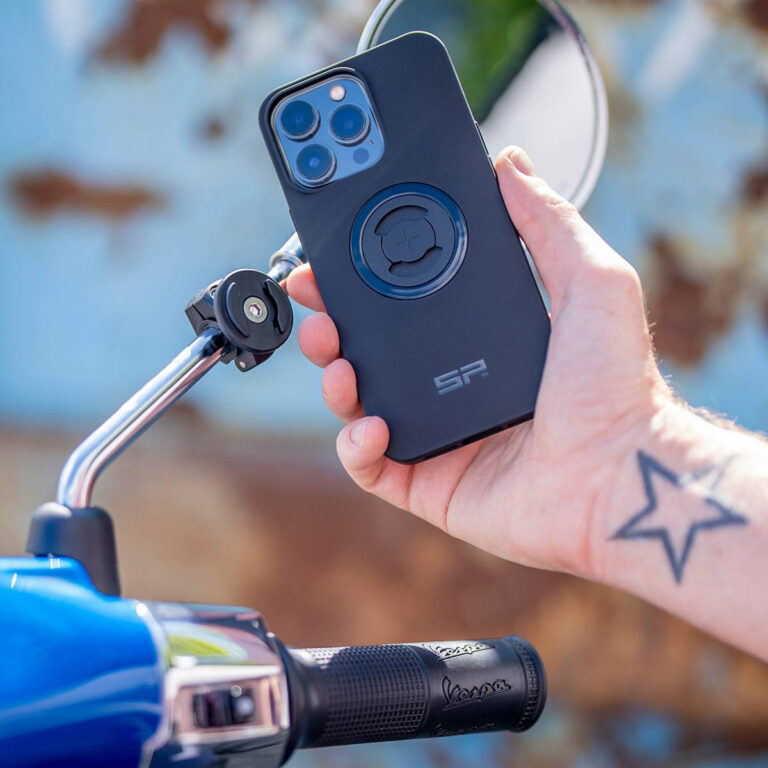 SP Connect Mirror Mount SPC+ - Telefoonhouder voor motor en scooter - Spiegel bevestiging - Zwart - Afbeelding 5