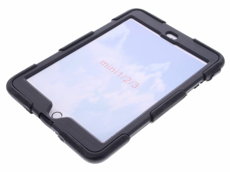 Extreme Protection Army Backcover Apple iPad Mini 3 (2014) / Mini 2 (2013) / Mini 1 (2012) - Zwart - Afbeelding 4