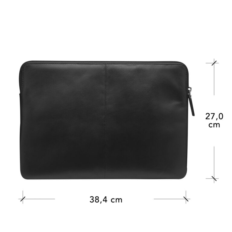 dbramante1928 Skagen Pro - Laptop hoes 15-16 inch - Echt leer - MacBook Pro 16 inch - Black - Afbeelding 2