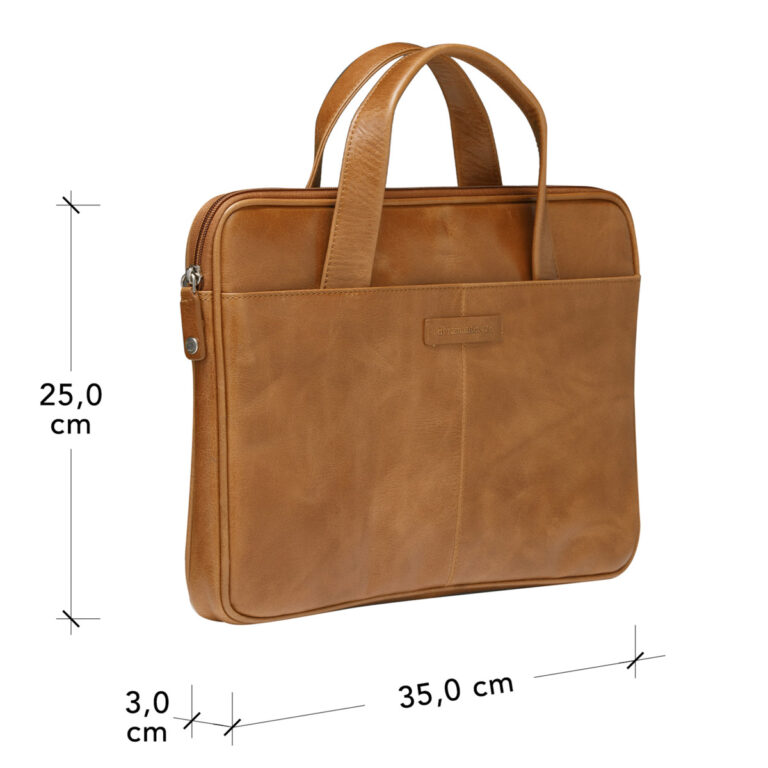 dbramante1928 Silkeborg Laptoptas 14 inch - Echt leer - Golden Tan - Afbeelding 2