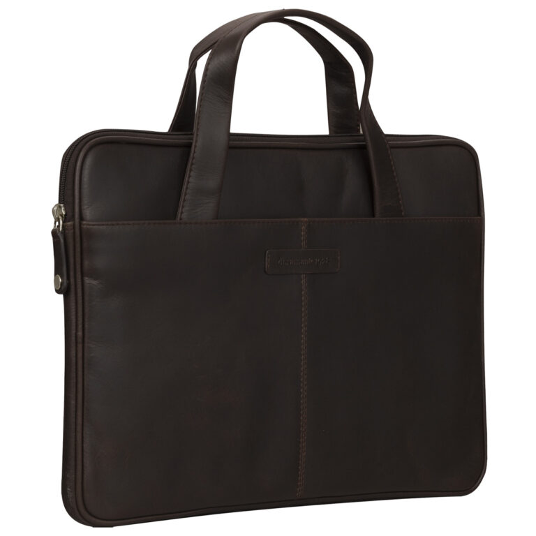 dbramante1928 Silkeborg Laptoptas 16 inch - Echt leer - Hunter Dark - Afbeelding 2