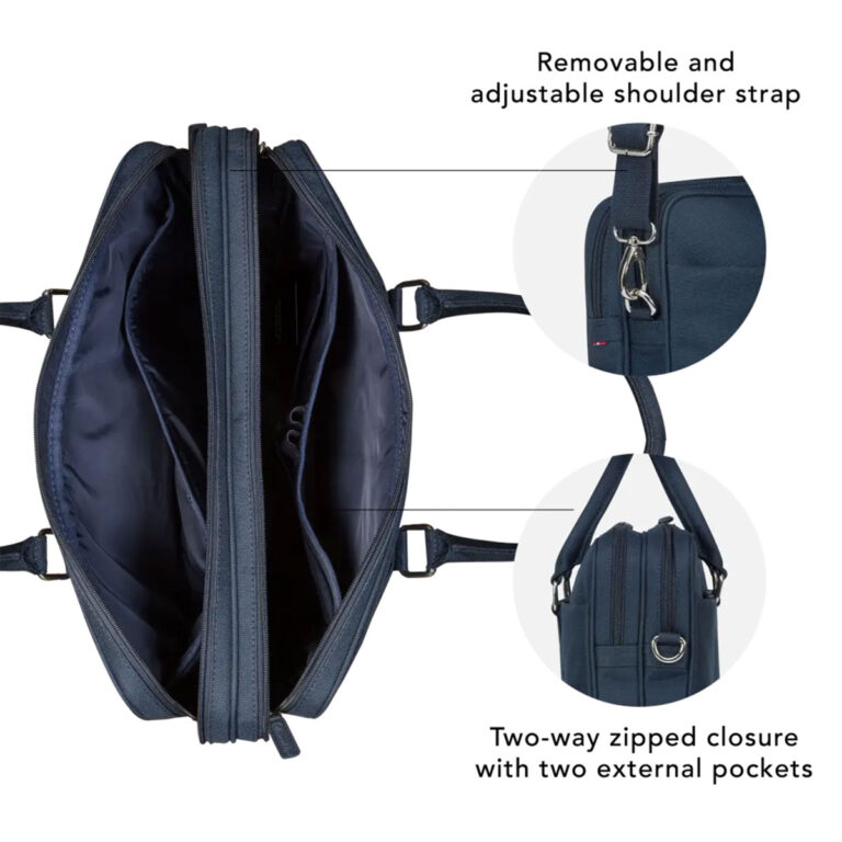 dbramante1928 Ginza Duo Pocket Laptoptas 16 inch - Gerecycled materiaal - Blauw - Afbeelding 4