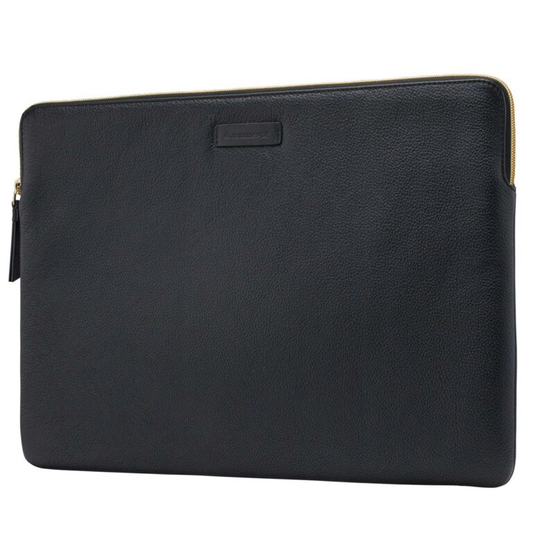 dbramante1928 Paris Sleeve - Laptop hoes 15-16 inch - Echt leer - MacBook Pro 15 inch - Night Black - Afbeelding 2