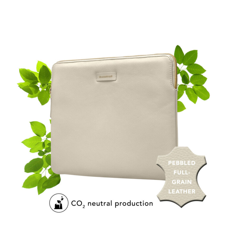 dbramante1928 Paris Sleeve - Laptop hoes 13 inch - Echt leer - MacBook Pro 13 inch / Air 13 inch - Sand Dune - Afbeelding 5
