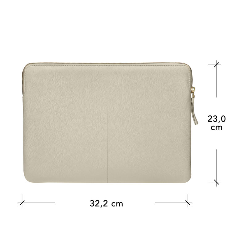 dbramante1928 Paris Sleeve - Laptop hoes 13 inch - Echt leer - MacBook Pro 13 inch / Air 13 inch - Sand Dune - Afbeelding 2