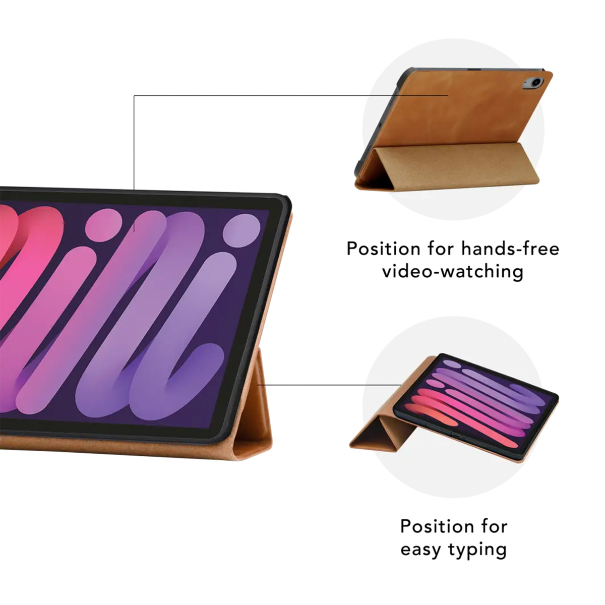 dbramante1928 Risskov Case Apple iPad Air 11 inch (2025) M3 / (2024) M2 / Air 5 (2022) / Air 4 (2020) - Bruin - Afbeelding 5