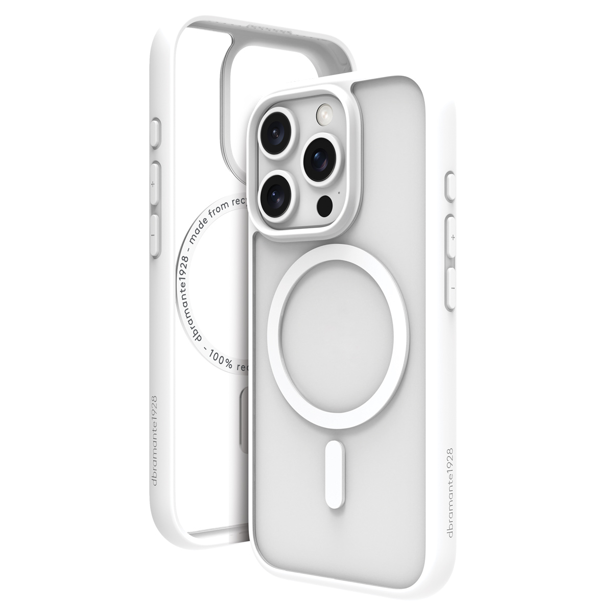 dbramante1928 Grenen Backcover MagSafe Apple iPhone 16 Pro Max – Transparant / Wit