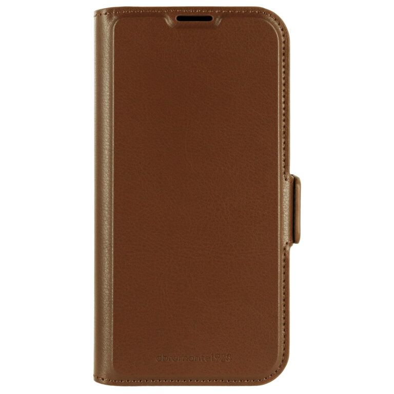 dbramante1928 Oslo Pro bookcase Apple iPhone 16e - Dark Tan - Afbeelding 4