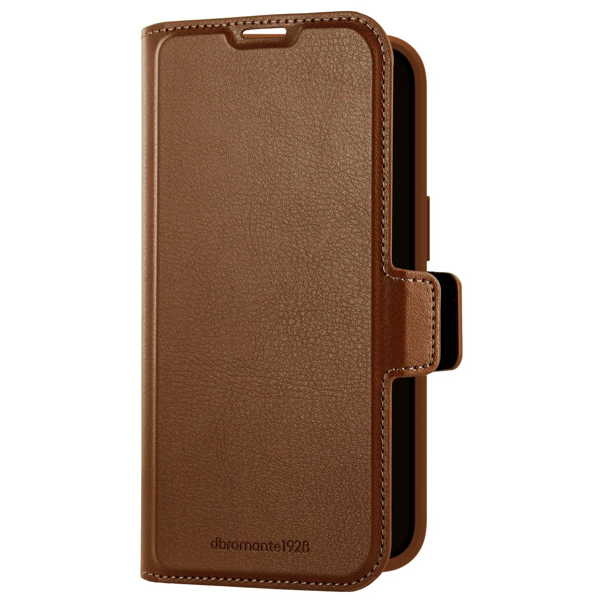dbramante1928 Oslo Pro bookcase Apple iPhone 16e – Dark Tan