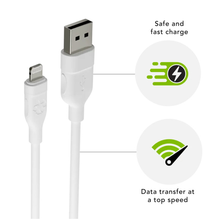 dbramante1928 re-charge - Oplaadkabel - USB-A naar Lightning - 1,2 meter - Wit - Afbeelding 3