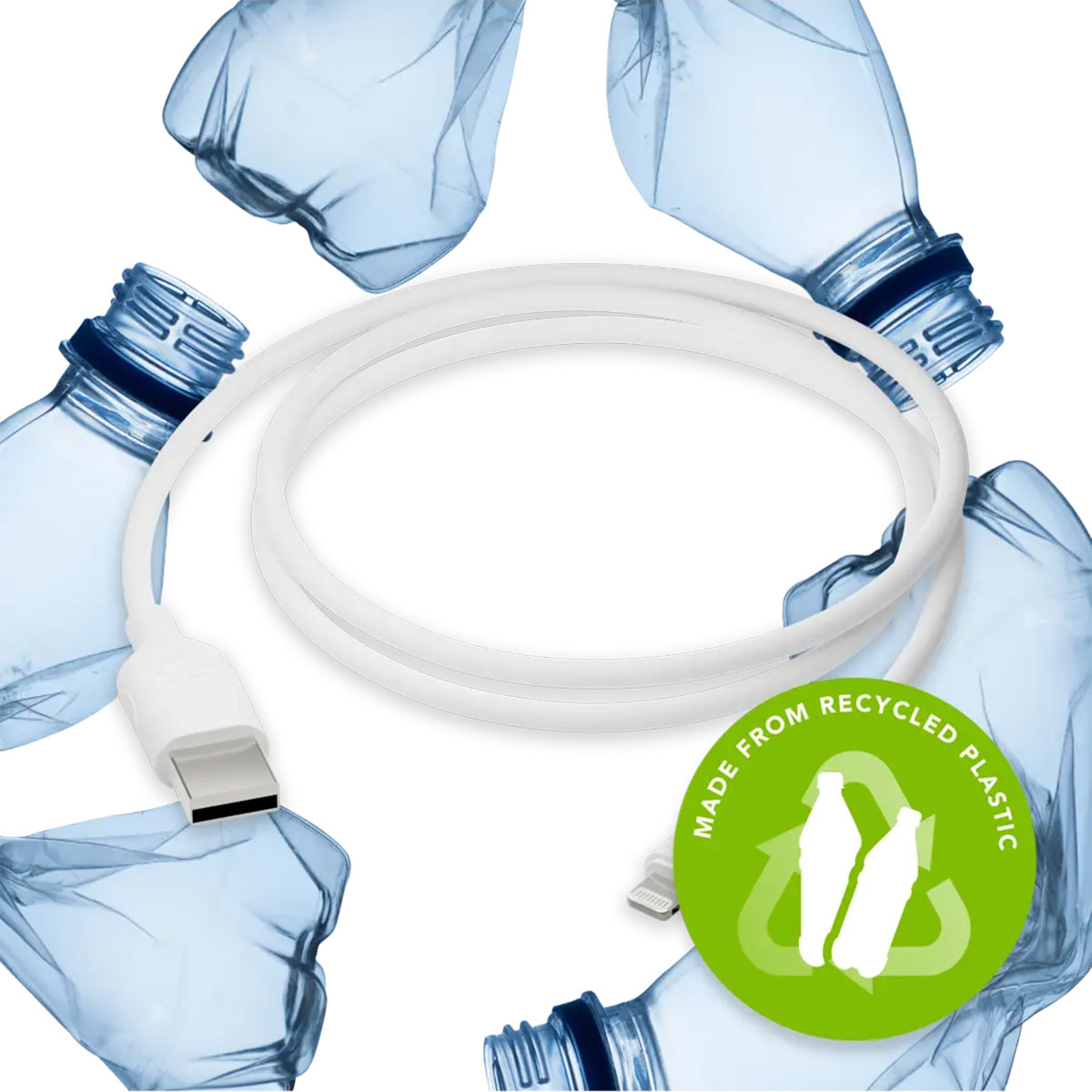 dbramante1928 re-charge - Oplaadkabel - USB-A naar Lightning - 1,2 meter - Wit - Afbeelding 2