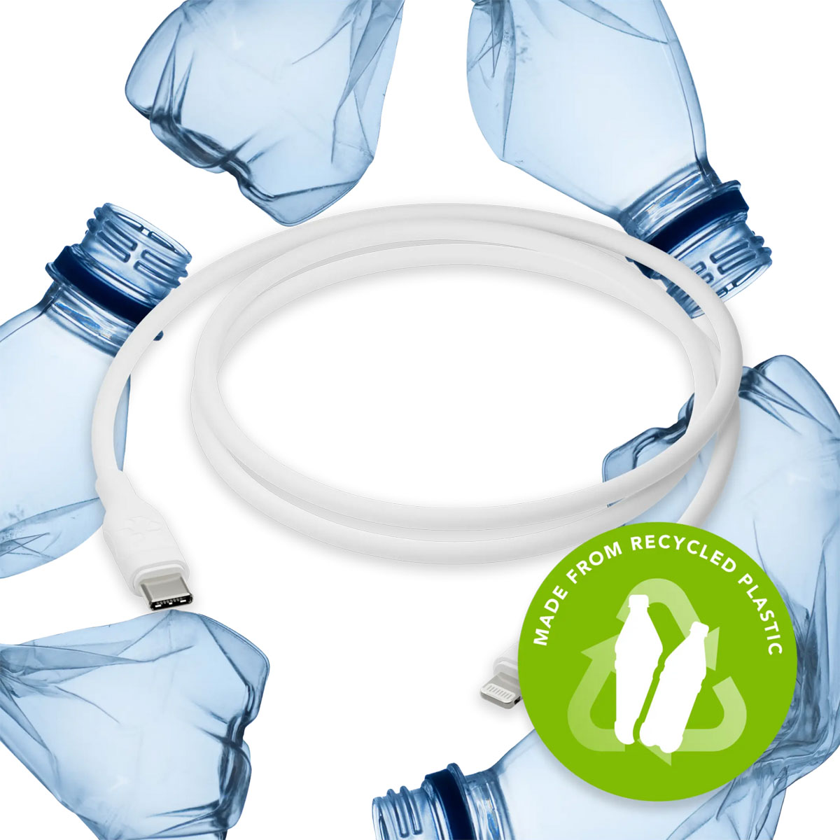 dbramante1928 re-charge - Oplaadkabel - USB-C naar Lightning - 1,2 meter - Wit - Afbeelding 2