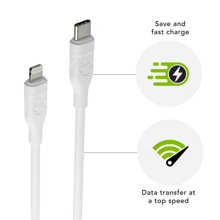 dbramante1928 re-charge - Oplaadkabel - USB-C naar Lightning - 2 meter - Wit - Afbeelding 3