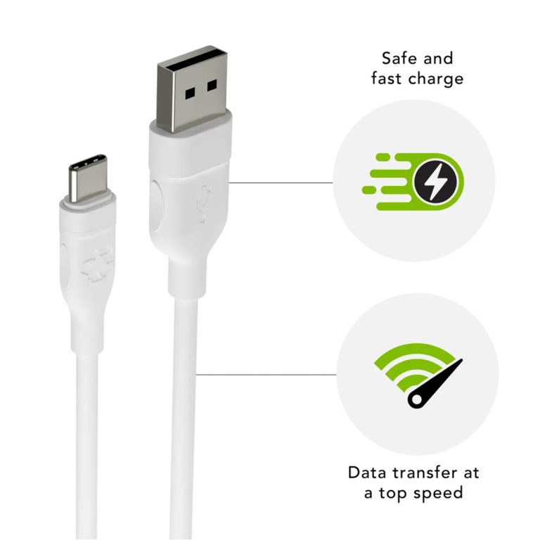 dbramante1928 re-charge - Oplaadkabel - USB-A naar USB-C - 2,5 meter - Wit - Afbeelding 4