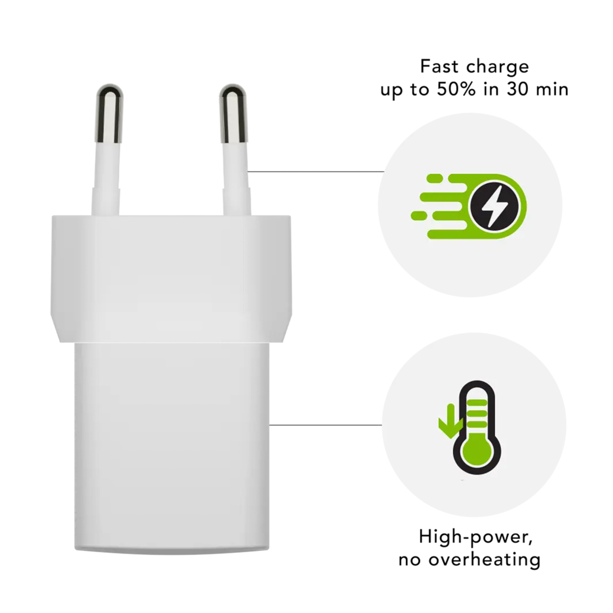 dbramante1928 re-charge | Wall Charger - USB-C 25 Watt - Wit - Afbeelding 3