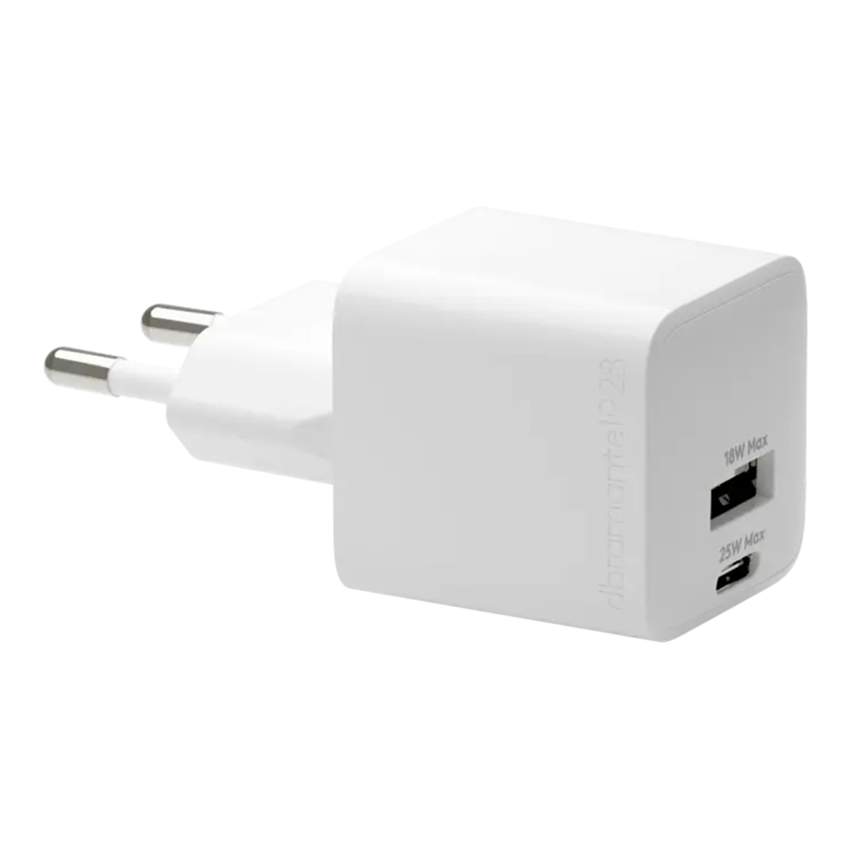 dbramante1928 re-charge | Wall Charger – USB-C 25 Watt + USB-A 18 Watt – Wit