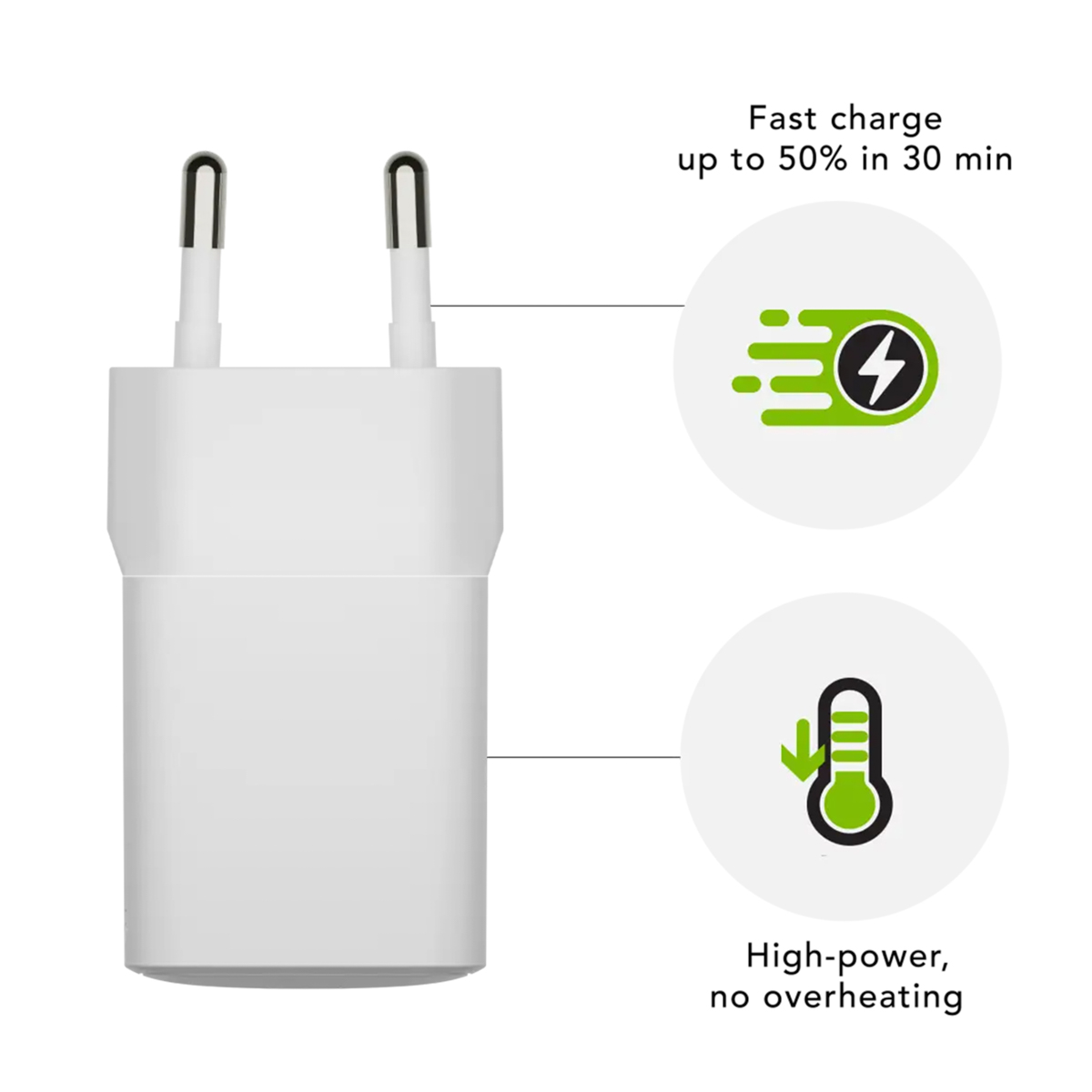 dbramante1928 re-charge | Wall Charger - USB-C 30 Watt - Wit - Afbeelding 3