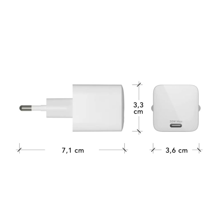 dbramante1928 re-charge | Wall Charger - USB-C 30 Watt - Wit - Afbeelding 3