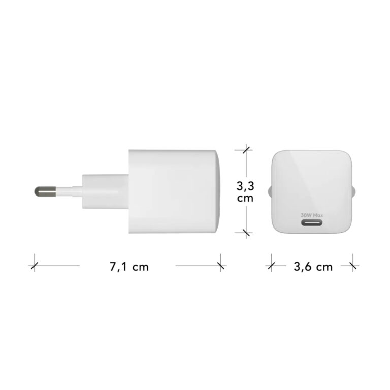dbramante1928 re-charge | Wall Charger - USB-C 30 Watt - Wit - Afbeelding 3