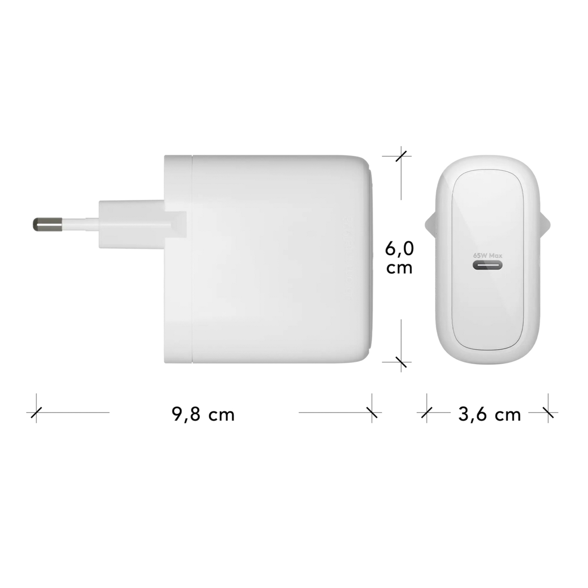 dbramante1928 re-charge | Wall Charger - USB-C 65 Watt - Wit - Afbeelding 4