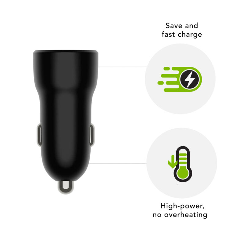 dbramante1928 re-charge | Autolader - USB-A 18 Watt - Zwart - Afbeelding 6