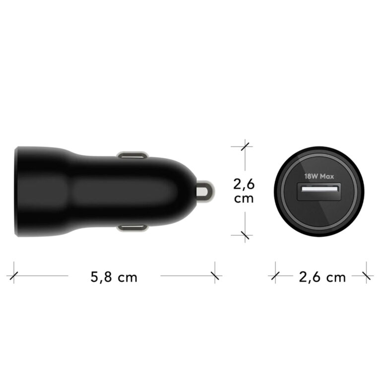 dbramante1928 re-charge | Autolader - USB-A 18 Watt - Zwart - Afbeelding 5