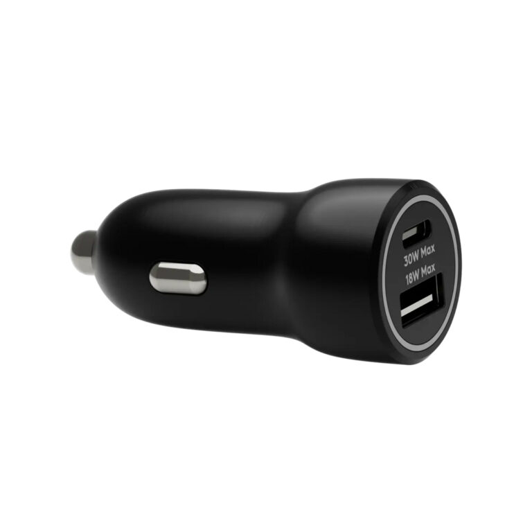 dbramante1928 re-charge | Autolader - USB-C 30 Watt + USB-A 18 Watt - Zwart - Afbeelding 2