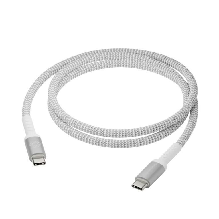 dbramante1928 re-charge - Braided oplaadkabel - USB-C naar USB-C - 100 Watt - 1,2 meter - Wit - Afbeelding 2