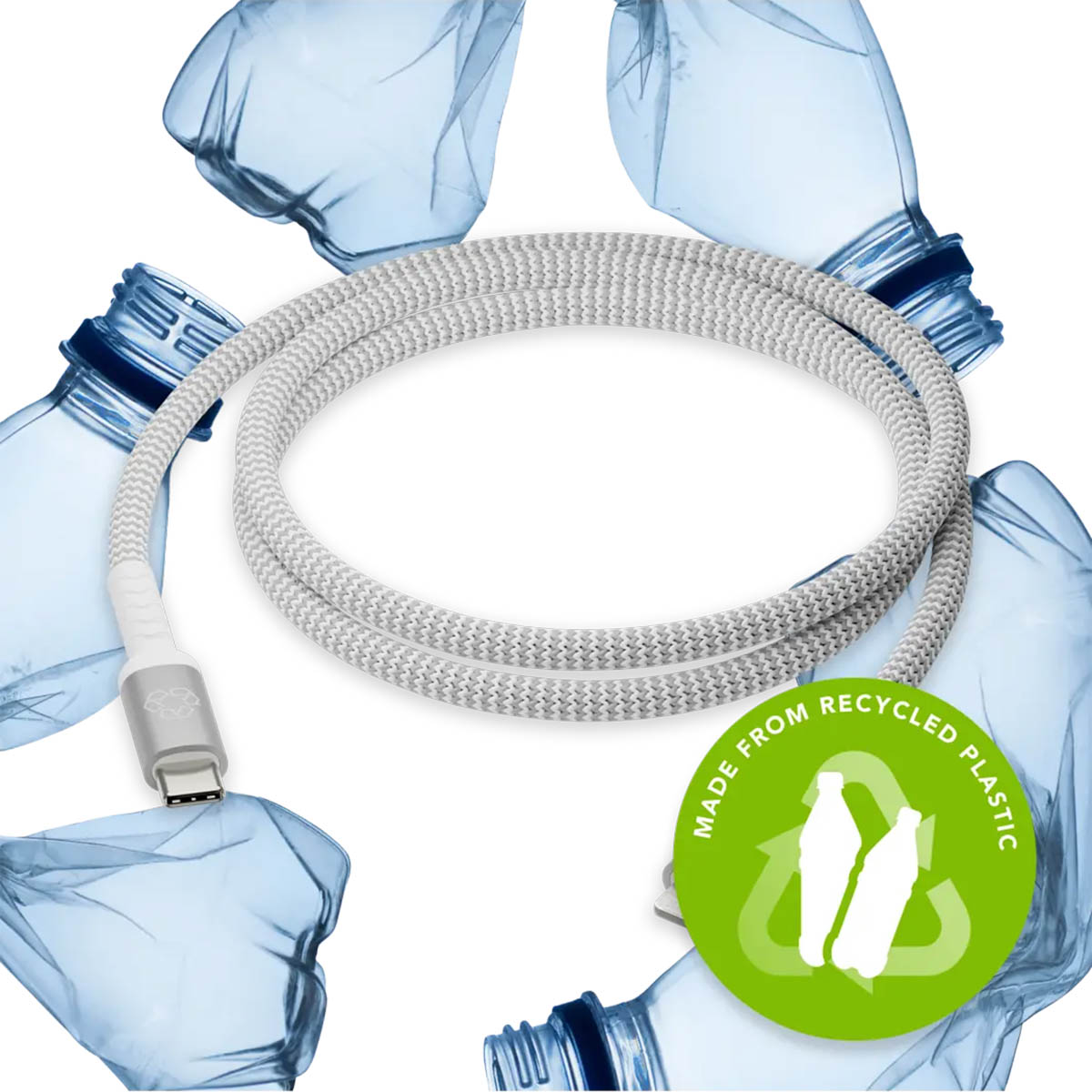 dbramante1928 re-charge - Braided oplaadkabel - USB-C naar Lightning - 1,2 meter - Wit - Afbeelding 2