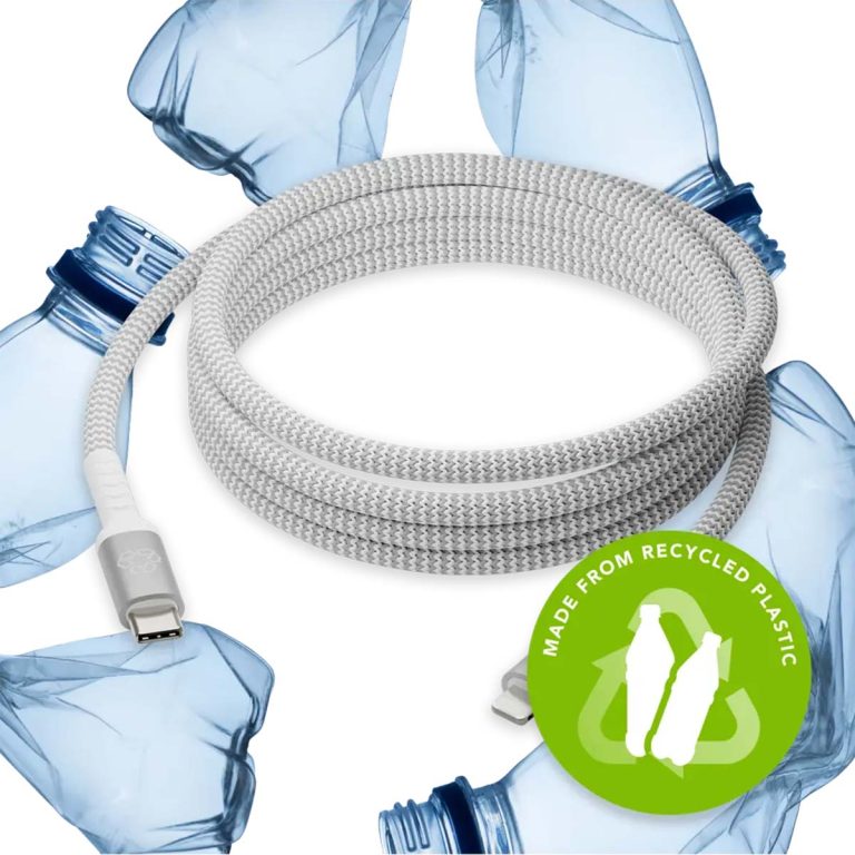 dbramante1928 re-charge - Braided oplaadkabel - USB-C naar Lightning - 2 meter - Wit - Afbeelding 2