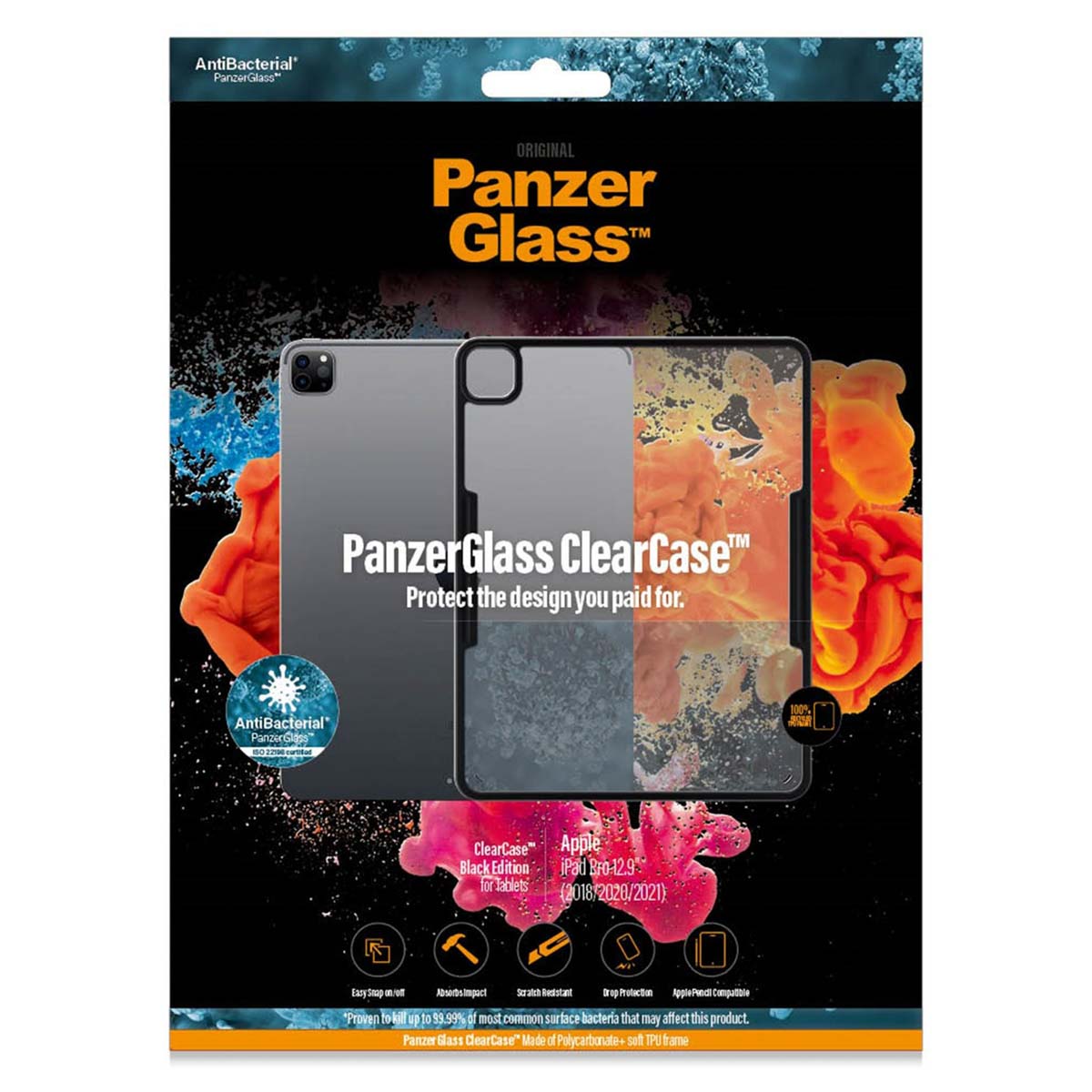 PanzerGlass ClearCase Apple iPad Pro 12.9 (2018/2020/2021/2022) – Transparant