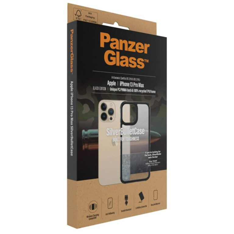 PanzerGlass SilverBullet ClearCase Apple iPhone 13 Pro Max - Zwart - Afbeelding 5