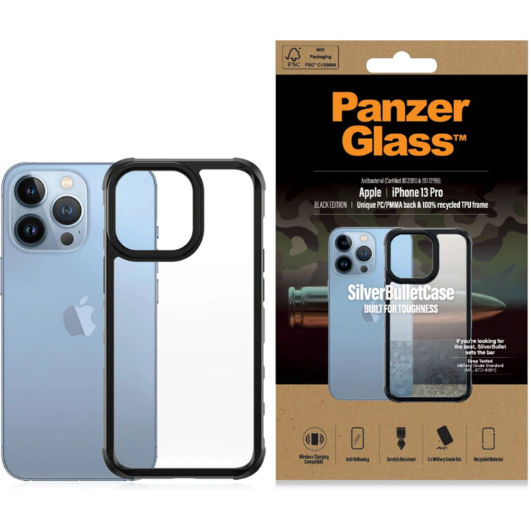 PanzerGlass SilverBullet ClearCase Apple iPhone 13 Pro - Zwart - Afbeelding 8